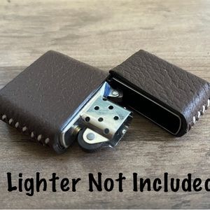 Genuine Leather Case for Zippo Lighter Standard Size (Made in USA 🇺🇸)